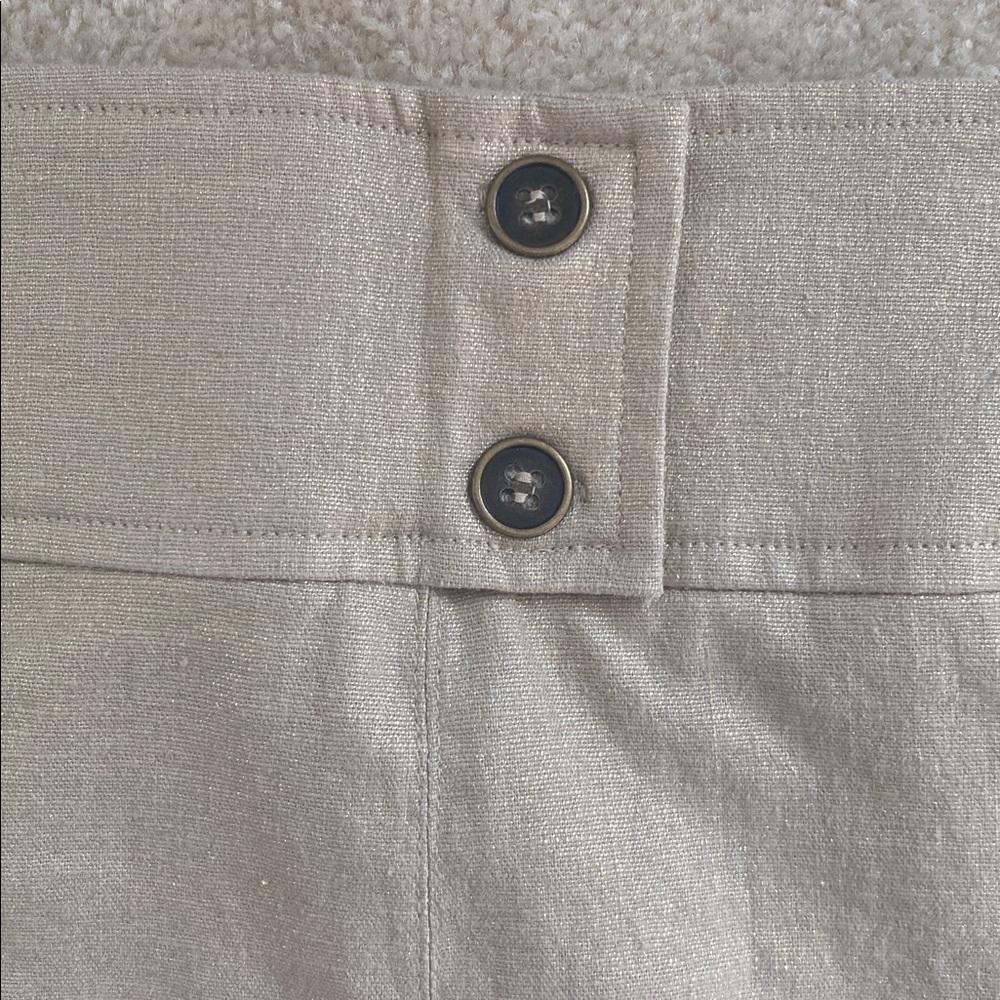 Cache size 10 sand texture skirt side zipper NWT - Picture 4 of 7